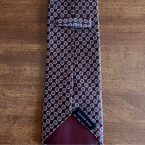 Brown and Blue Men’s Wide Tie - Picture 5 of 5